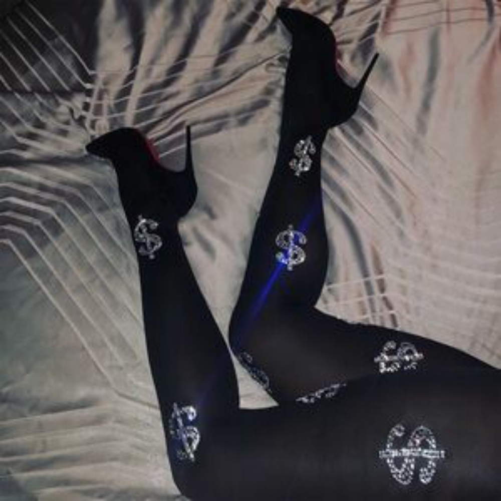 Dollar Sign Pantyhose Stockings